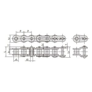 žemės ūkio ritininės grandinės