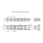 Serijos trumpų žingsnių tikslumo ritininė grandinė