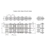 Serijos trumpų žingsnių tikslumo ritininė grandinė