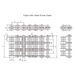 Serijos trumpų žingsnių tikslumo ritininė grandinė