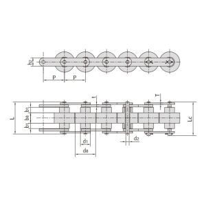dvigubas pliusas grandinė
