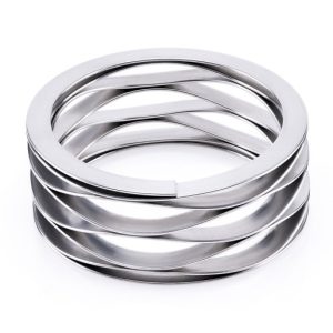 daugiagyslis banginis spyruoklė su tarpikliais galuose