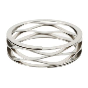 daugiagriežtė banginė spyruoklė su tarpikliais galuose