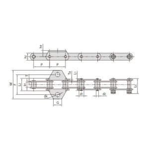 O-ring žemės ūkio mašinų grandinė