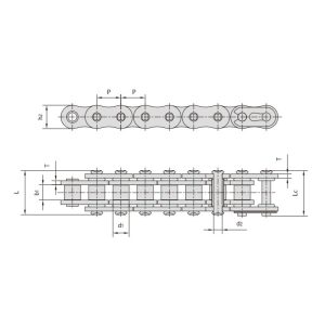 O-ring motociklo grandinė