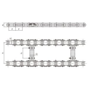 kelio statybos mašinos konvejerio grandinė