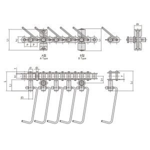 dešrų gamybos linijos konvejerio grandinė