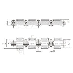 cukraus mašinos grandinė