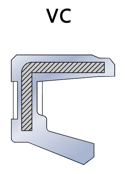 VC type single lip rotary oil seal