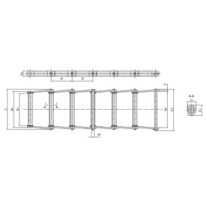 suvirinta konstrukcija išlenkta plokštė grandinė