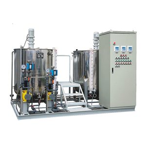 neapdoroto vandens paruošimas ir cirkuliuojančio vandens dozavimo įrenginys