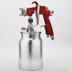 dažų purkštuvas sukuria šiek tiek storesnį dažų sluoksnį