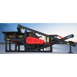 ant platformos sumontuota smūginė trupintuvų stotis