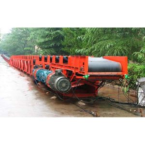 teleskopinis juostinis konvejeris