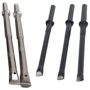 integruotas gręžimo strypas su kamščio anga